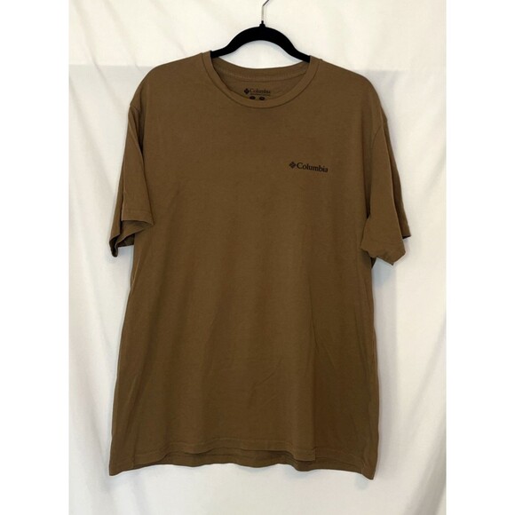 COLUMBIA SPORTSWEAR Men's T-Shirt SIZE XL Short Sleeve Brown Soft - Picture 1 of 6